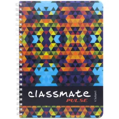Classmate Pulse 297x210 A4 Spiral UNRULED Page 180 pack of 6