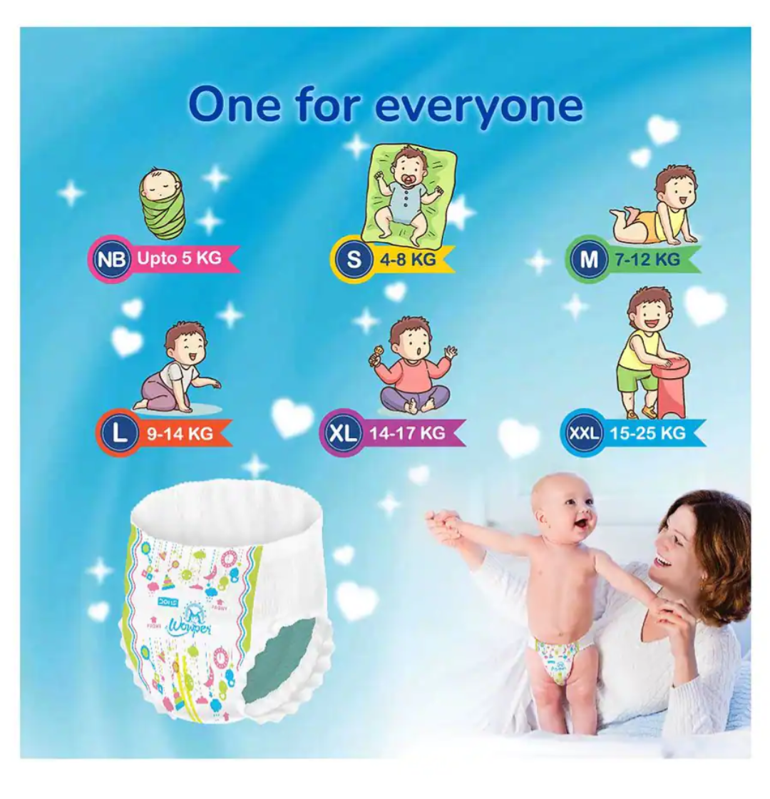 DOMS WOWPER DIAPER M72 PACK OF 2