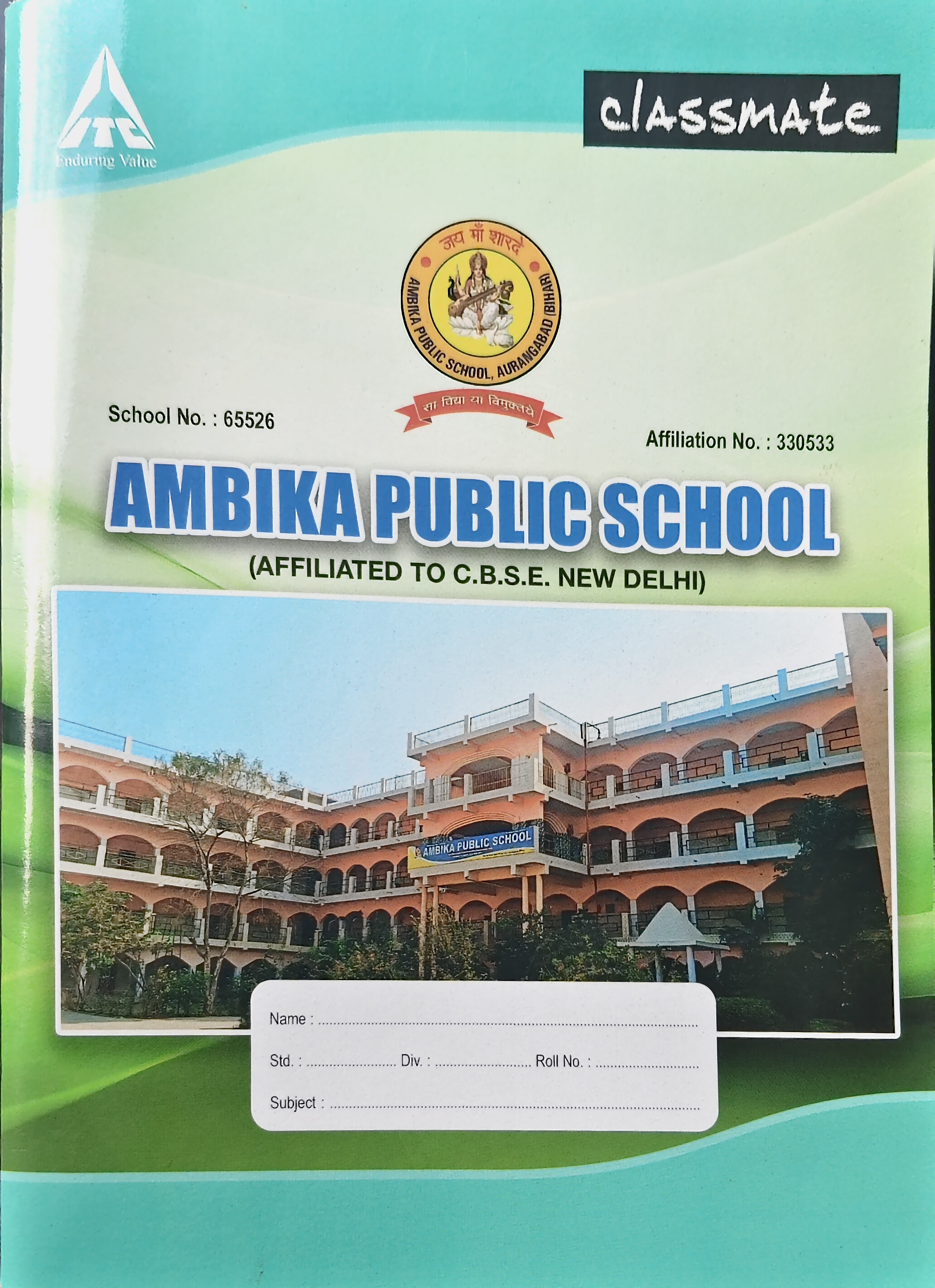 CLASSMATE JUMBO NOTEBOOK 180PAGES